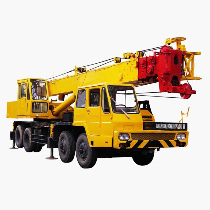MSRE Towing Display Grid 70 Truck Crane, Isolated